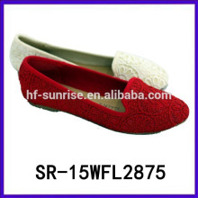 2015 zapatos de fábrica de los zapatos de las mujeres los zapatos más baratos China calza fábrica China